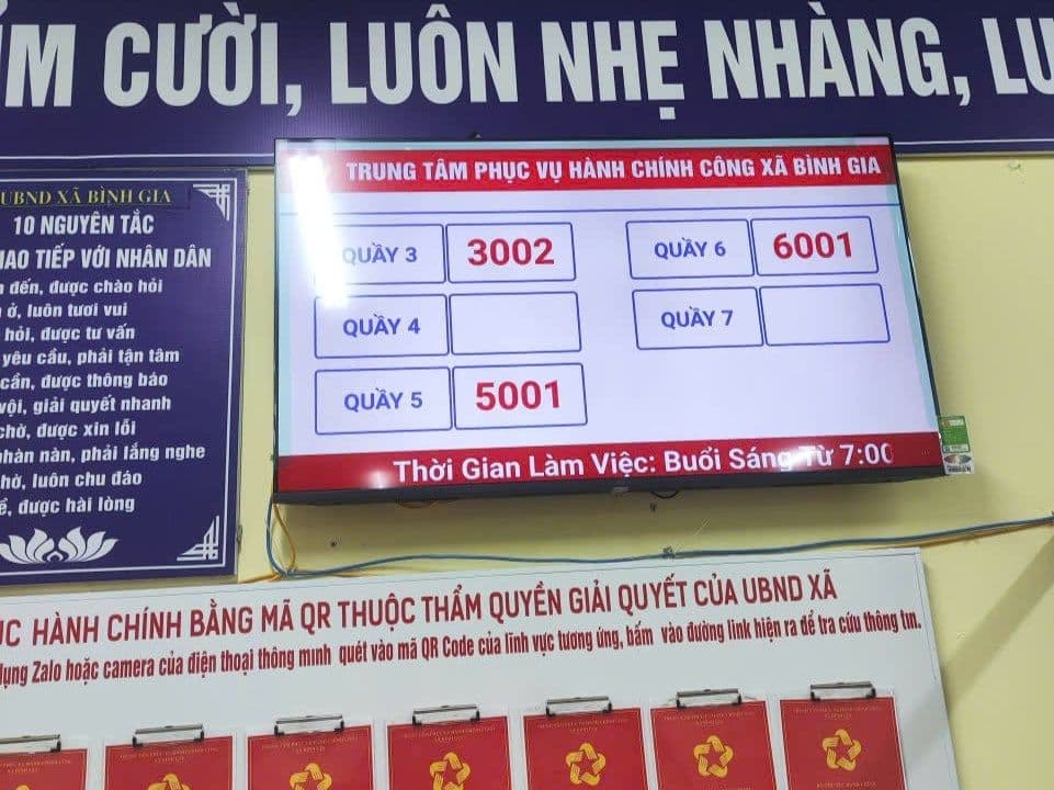 Xã Bình Gia Lạng Sơn Triển Khai Hệ Thống QMS Kiosk Từ ComQ, Nâng Cao Trải Nghiệm Người Dân - hình ảnh 3