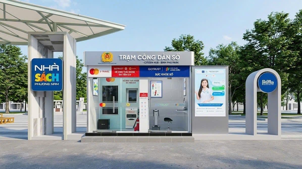 Không gian Trạm công dân số Bình Phú